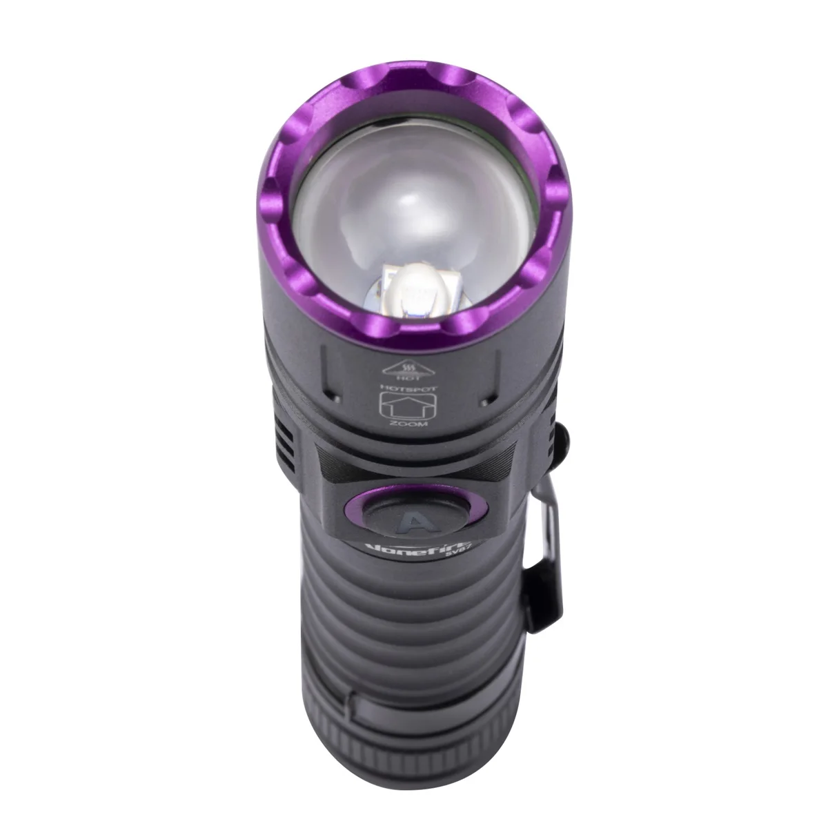 365nm UV Flashlight Portable Ultraviolet Zoomable Violet Light Pet Urine Scorpion Detector Fluorescent Agent Detection SV87