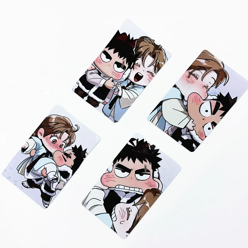 

4Pcs/Set You Are My World Manhwa Q Version Photocards Korean BL Comic Juhyeok Suah Lomo Card Fans Collection Gift