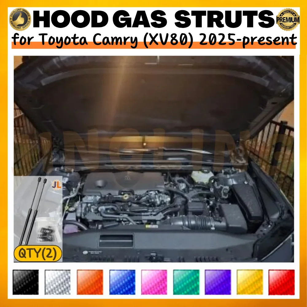 

Qty(2) Hood Struts for Toyota Camry (XV80) 2025-present Front Bonnet Modify Lift Supports Dampers Gas Springs Shock Absorbers