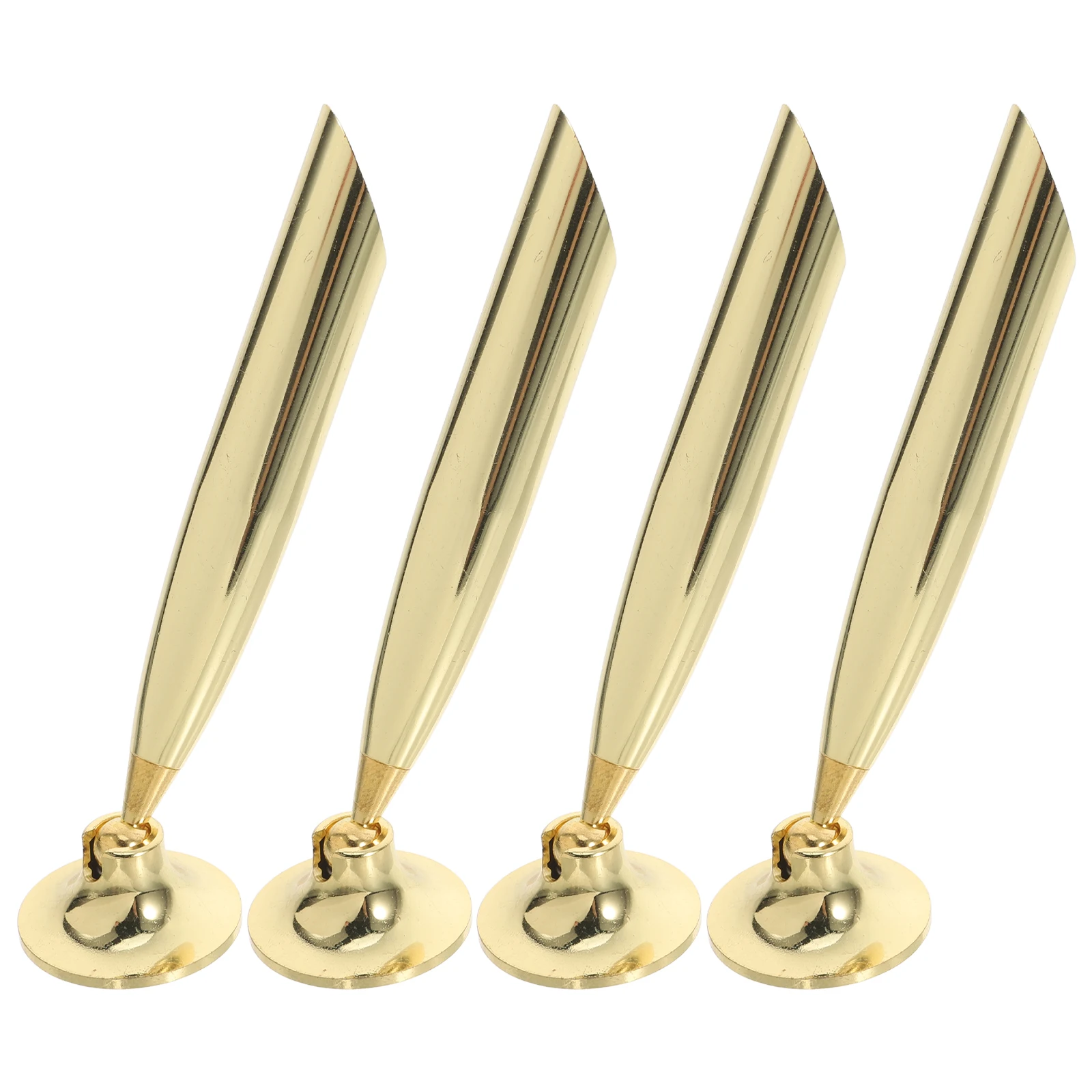 

4pcs Single Pen Holder For Desk Metal Base Sturdy Rotating Stand Fountain Ballpoint Pencil Holder Office Hotel School
