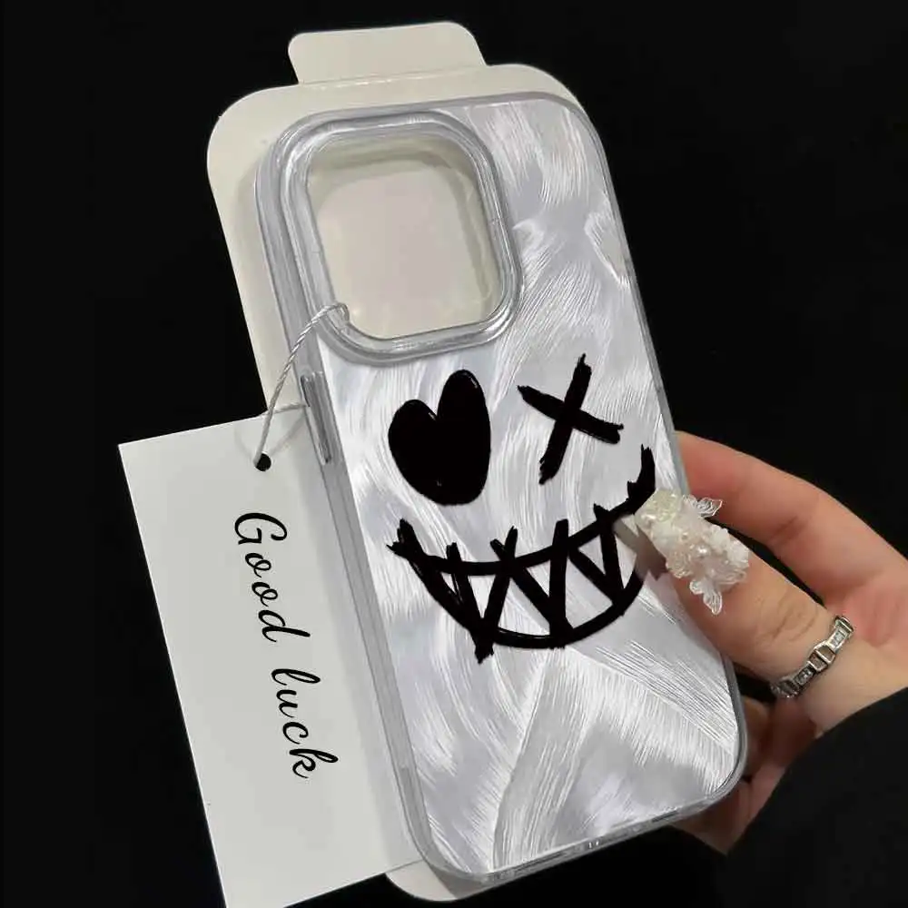 Case For Itel R4S S23+ P40 P40Plus P55 4G 5G Cool Emojis Glitter Laser Dreamy For Itel A04 A05S A70 A60 A60S Clear Bumper Cover