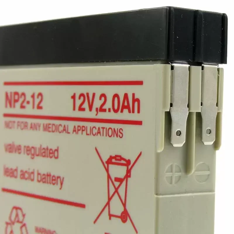 NP2-12 12V 2.0Ah 20HR SLA VRLA Replacement Battery For Yuasa NP2-12 for Medical Equipment Elevator Instrument UPS Backup Power