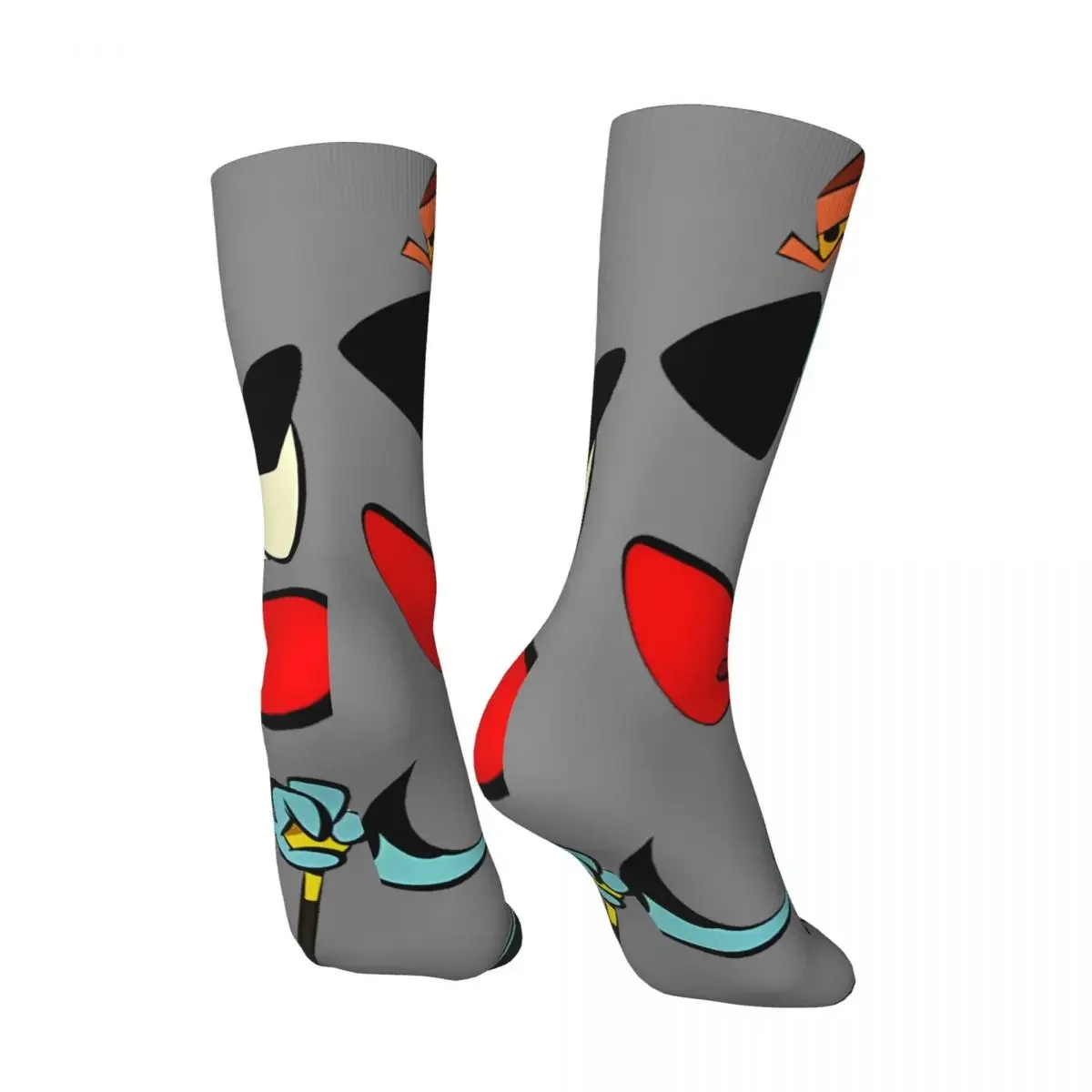 Waiting Men's Socks Vintage Harajuku H-Huckleberry Hound Show Street Style Novelty Casual Crew Sock