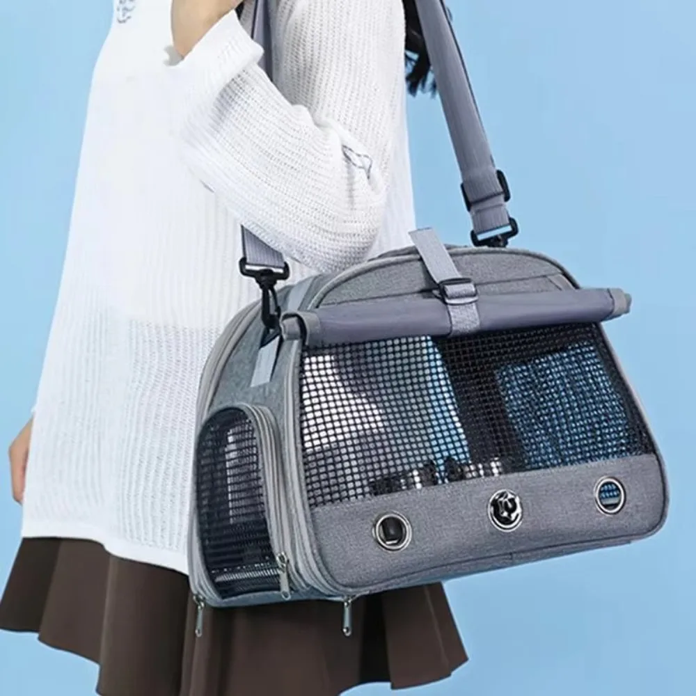 

Durable Breathable Portable Parrot Travel Bag with Tray Comfortable Bird Backpack Large Capacity Pet Handbag Outdoor Travel