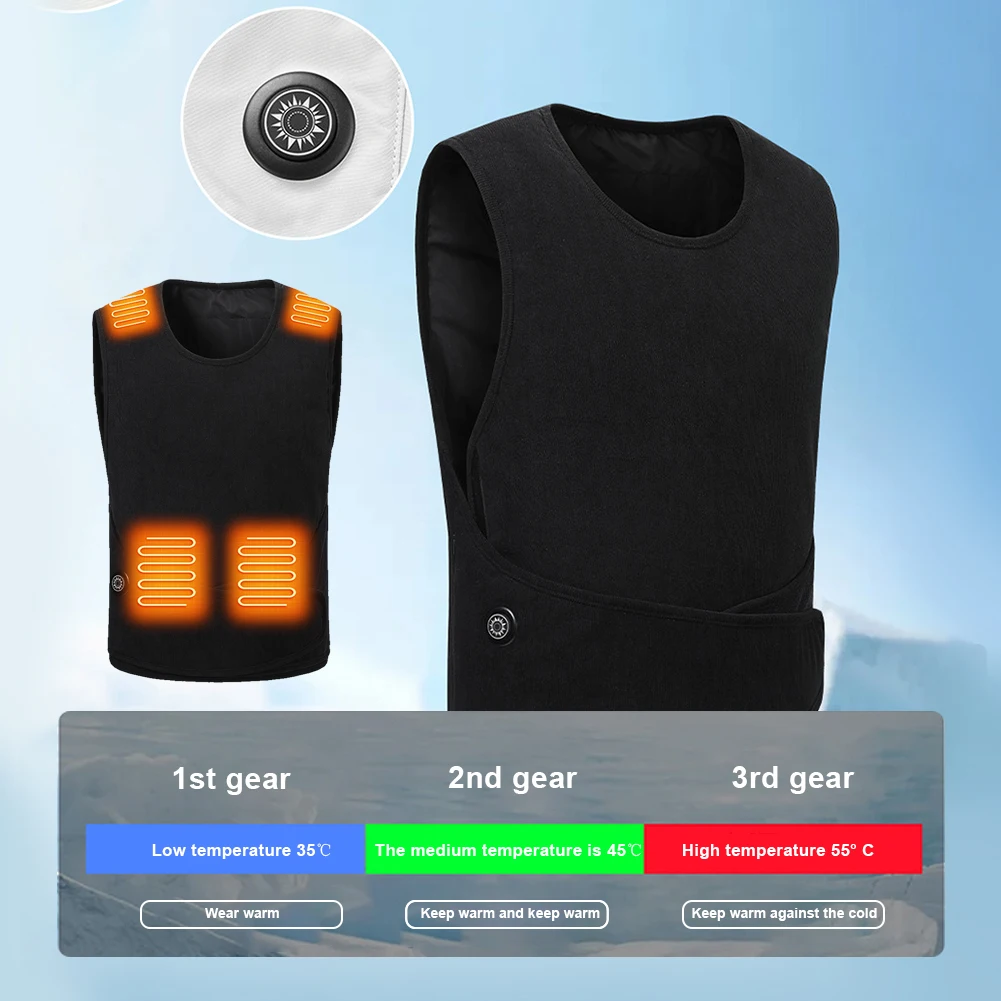 11 Areas Men Women Heated Vest Usb Electric Self Heating Vest Warming Waistcoat Heated Jacket Washable Thermal Heated Clothes