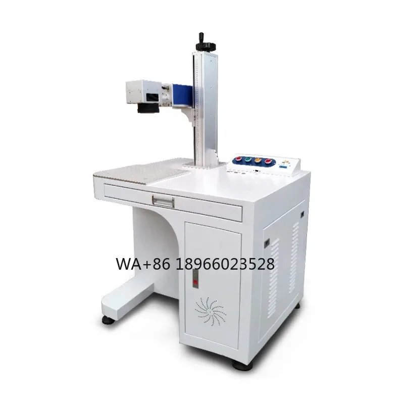 20w 30w mini cabinet type 3d photo crystal fiber  marking machine and desktop co2 engraving machine for metal