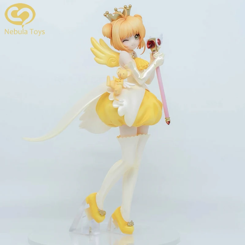 

Новый 22 см Cardcaptor Sakura Kinomoto Sakura фигурка ПВХ аниме модели статуя коллекция игрушек украшение стола дети подарки на Хэллоуин
