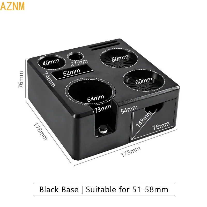 Estación de Apoyo para Tamper y Portafiltro de Café, Universal 51mm 54mm 58mm, para Delonghi Breville, Accesorios de Espresso, Herramienta de Barista