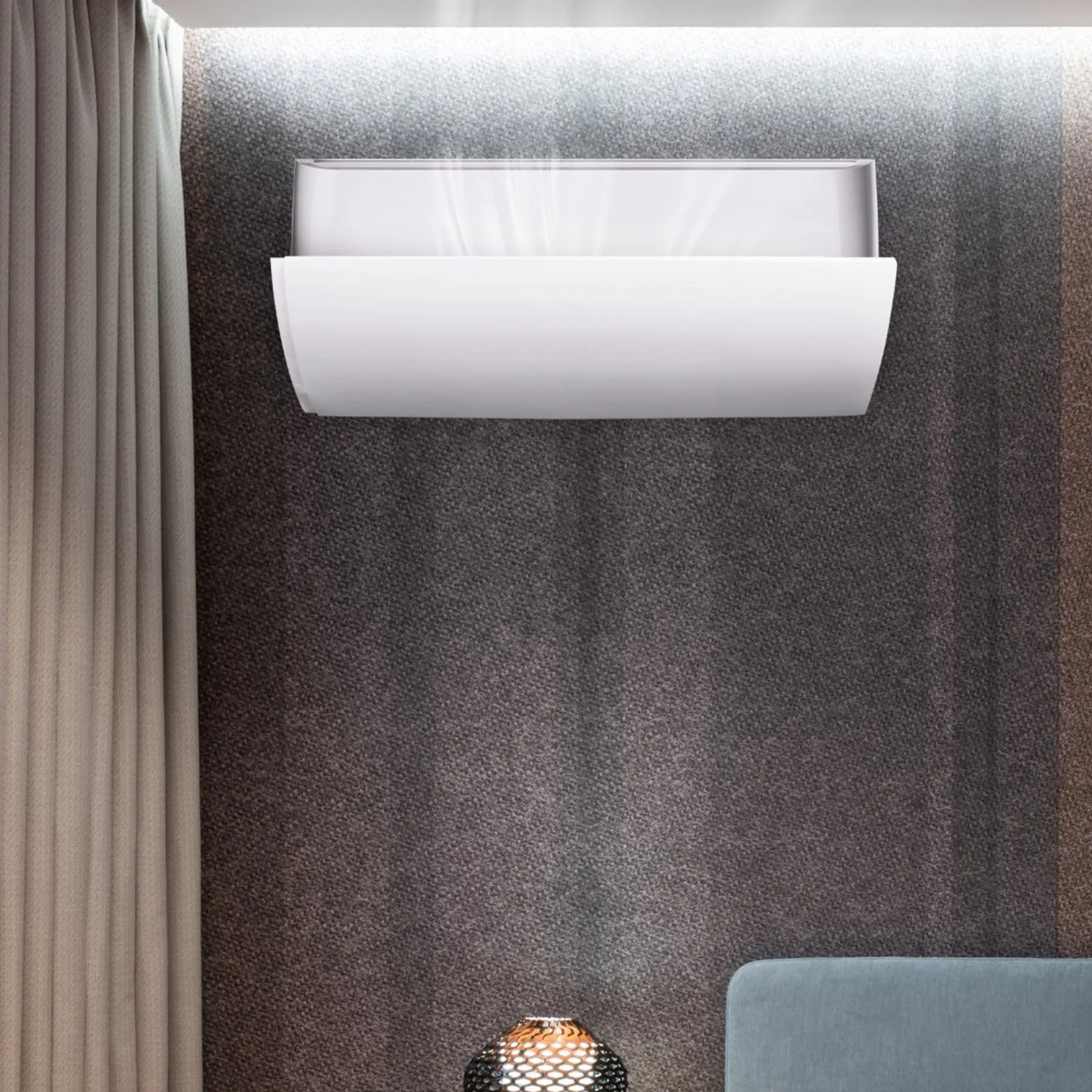 

Дефлектор для бытового кондиционера из ПВХ, многоугольный, регулируемый, защита от прямого обдува, подходит для настенных кондиционеров