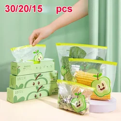 Reusable Zip Lock Bag Food Grade Transparent Storage Bag Refrigerator Fresh-keeping Bag Food Sealed Fruit Food Freezing Special