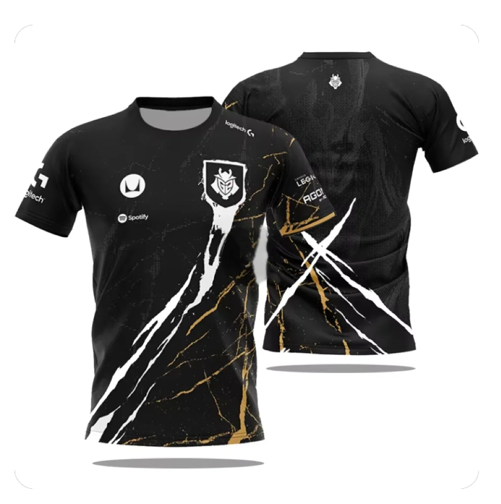 

NIPSports electronic sports game T-shirt, national team uniform, 3D printed, round neck, breathable, sports, summer, new, 2024