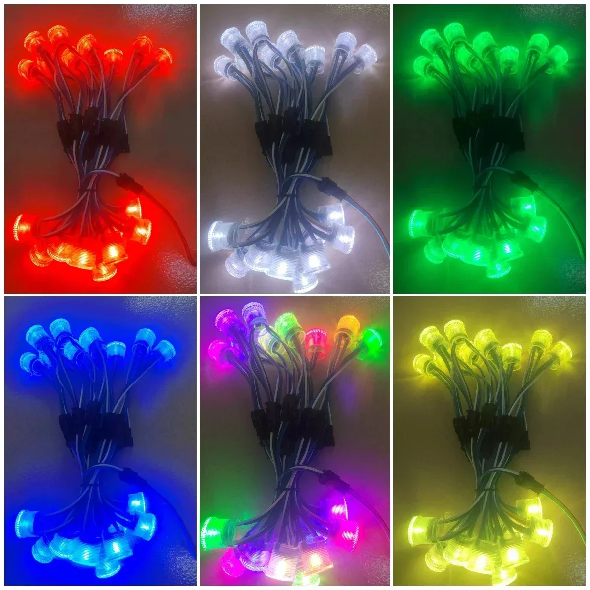 New 20/50/ 100pcs DC5V WS2811 LED Pixel Point Light 20mm Diameter SMD5050 WS2811 Ic Programmable Waterproof Pixel String Modules