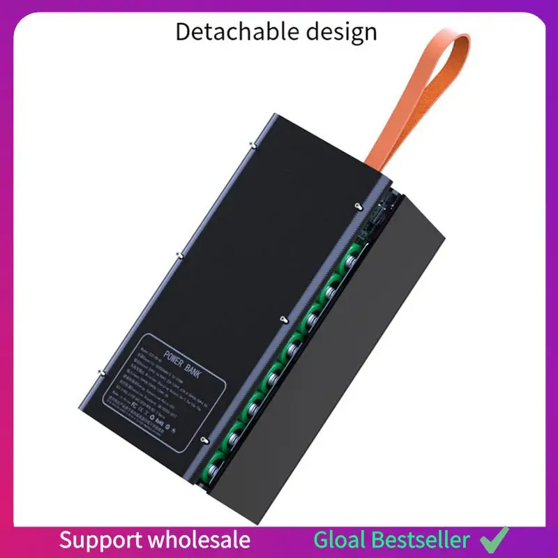 

A38M 32X18650 Чехол для аккумулятора Powers Bank Case Пластиковый корпус Чехол для более быстрых зарядных устройств для аккумуляторов 18650 Съемный дизайн