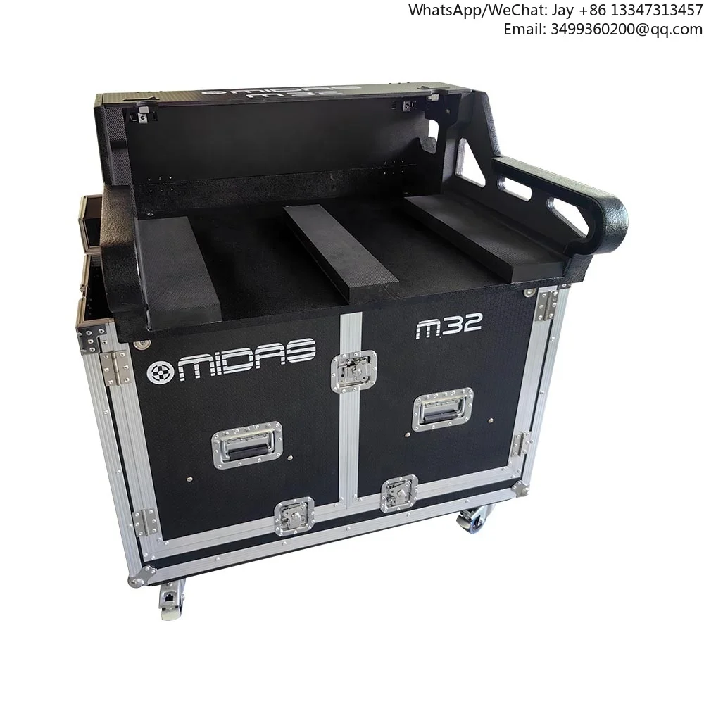 

Customized M32 Live Hydraulic Flight Case With Wheels Pa Sound System Digital Mixer Mobile Flight Case