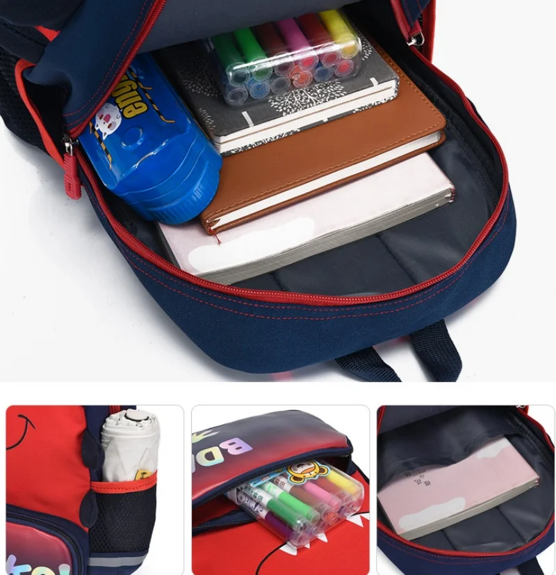 Mochila de hombro de unicornio con nombre personalizado para niños, bolso de libros de dibujos animados de dinosaurio lindo, mochila de moda para niñas de escuela primaria, nuevo