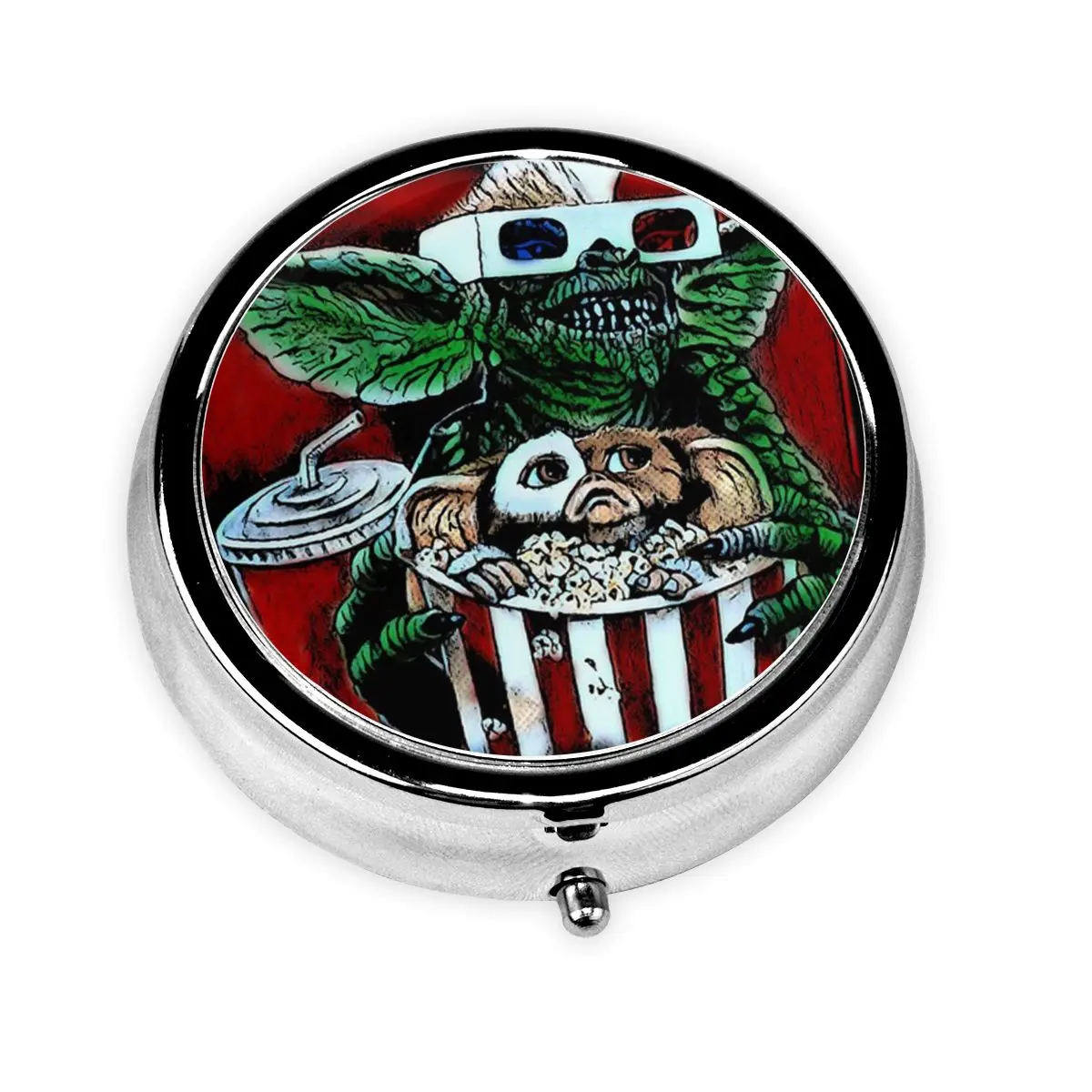 G-Gremlinses روح الدعابة حبوب صناديق Gizmo 80s فيلم Mogwai الوحش الرعب الرجعية الخيال العلمي حاوية حبوب صغيرة صندوق دواء موزع