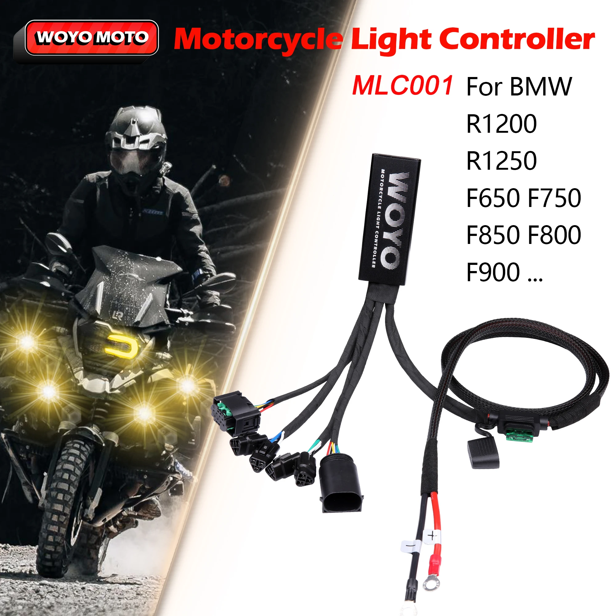 

WOYO MLC001 Motorcycle Light Controller For BMW GS For Harley Pan Am Motorcycle Headlight CAN Bus Electrical System Controller