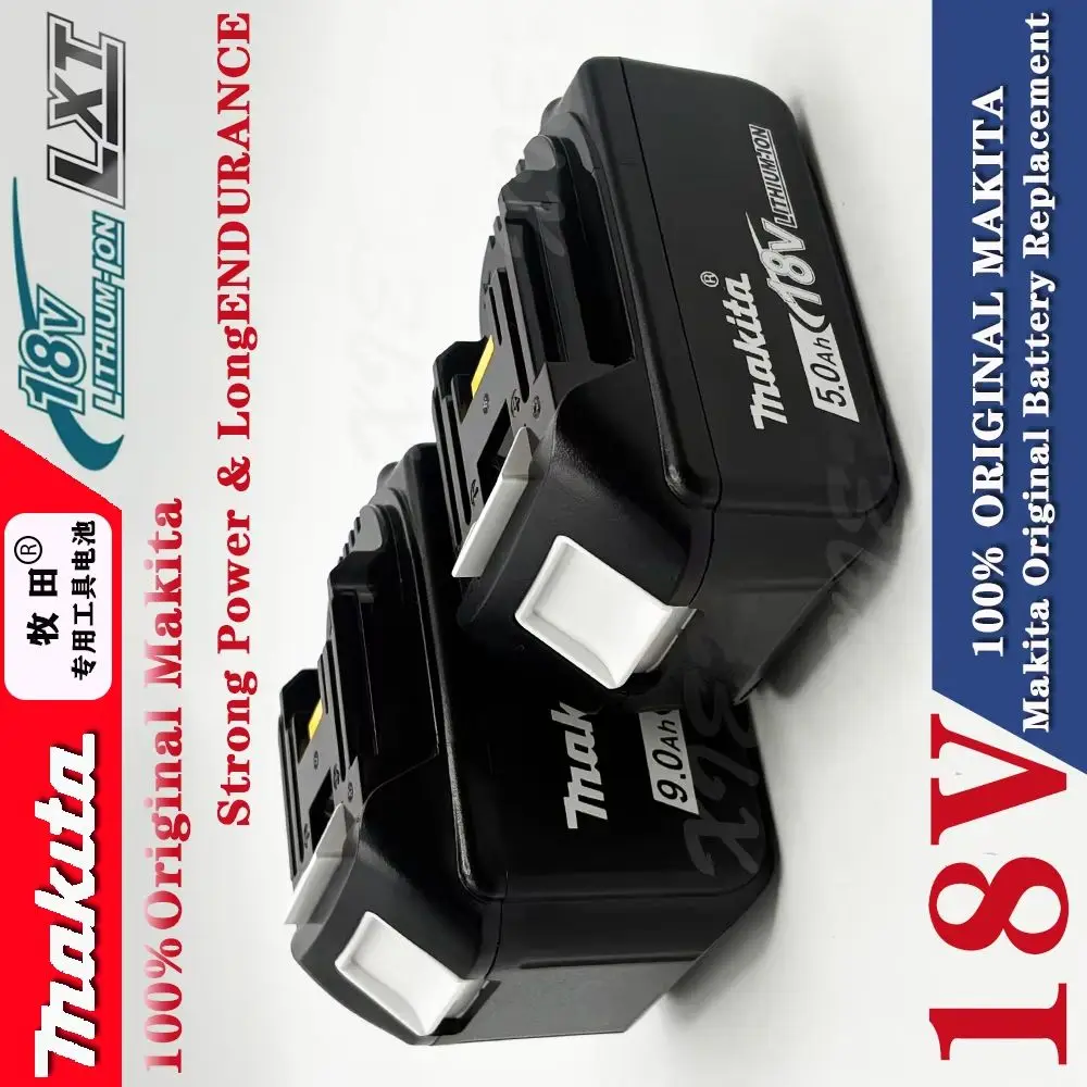 Rechargeable Li-ion 18V Battery 3Ah/5Ah/6Ah/9Ah for Makita DDF487 DTW700 DGA404 DTD173 High Capacity Power Tools Replacement