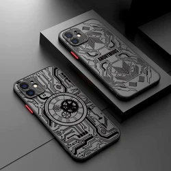 Hacker Mecha Circuit Phone Case for for Samsung Galaxy S25 S24 S23 S22 S21 Ultra Plus 5G FE Matte Clear Hard Cover