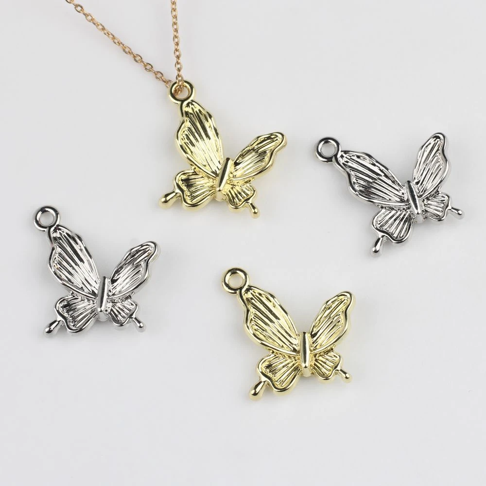 

10pcs Simple Cute Butterfly Shape Pendant DIY Handmade Jewelry Making Accessories Earrings Necklace Bracelet Craft Fashion Gifts