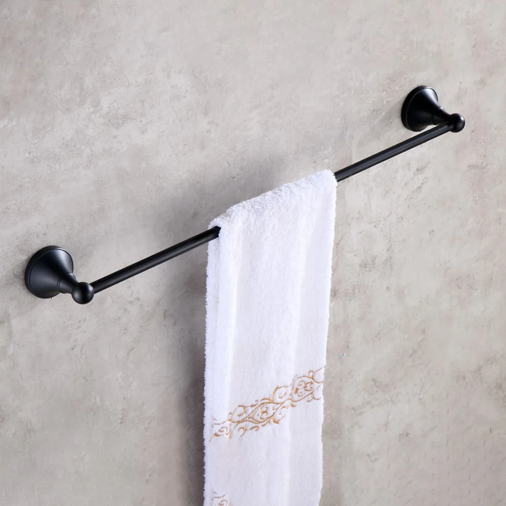 

Wall Mounted Black Oil Rubbed Brass Bathroom Single Towel Bar Towel Rail Holder Bathroom Accessory mba853