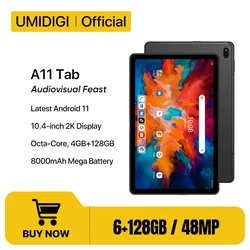 Android 11タブレット,UMIDIGI-A11インチ2Kディスプレイ,4GB RAM,10.4 GB ROM,128 mAh,Helio P22オクタコア,メガバッテリー,8000mAh