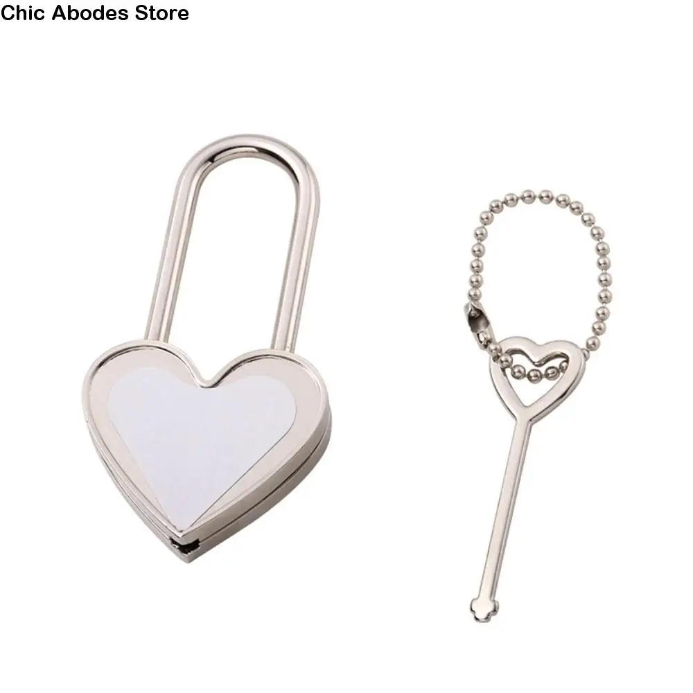 

Heart Shaped Thermal Transfer Lock Round Shaped Mini Size Love Lock Zinc Alloy Square Shaped Heart Shaped Lock