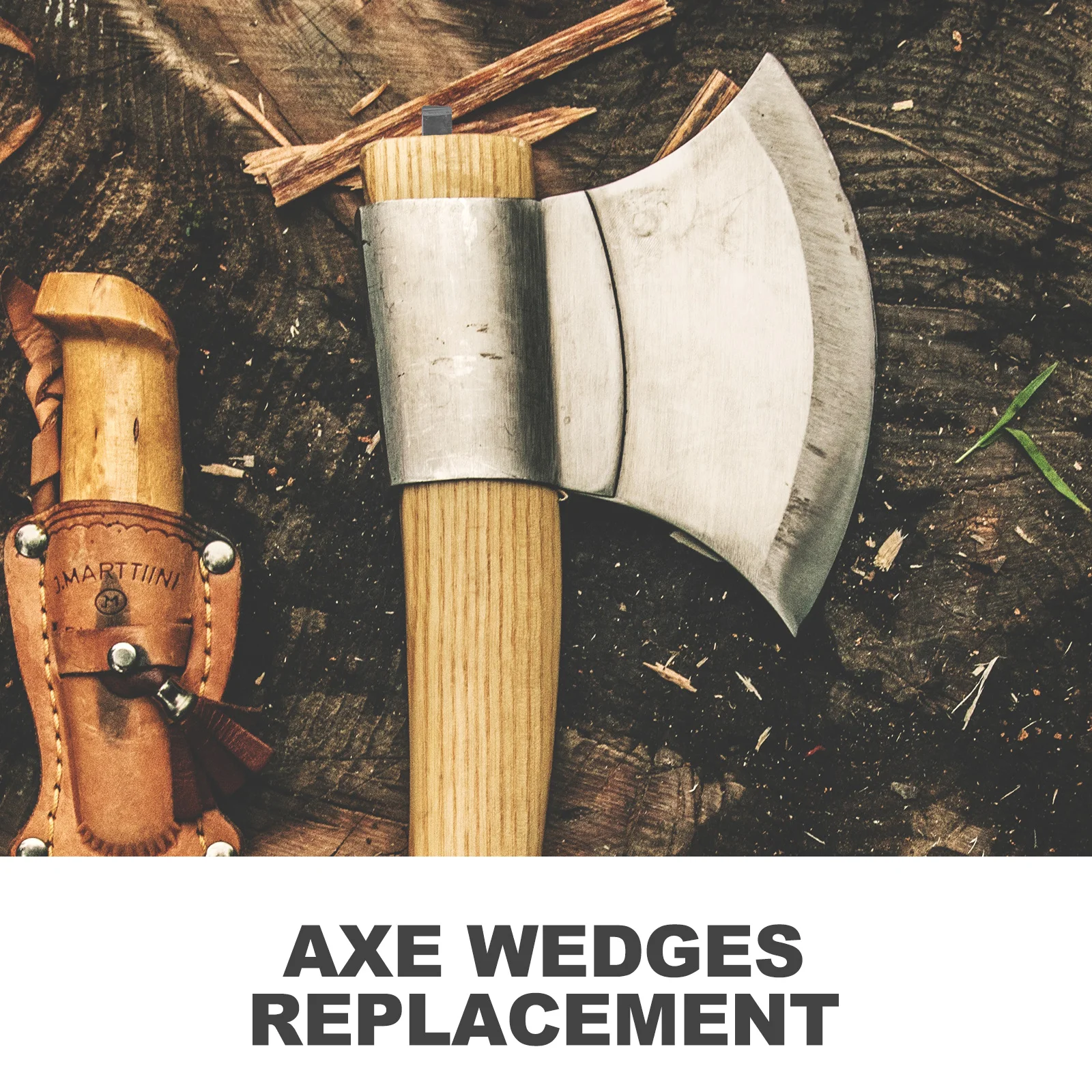 

3pcs Axe Tool Wedges Metal Taper For Wooden Handle Reinforcement Replacement Hammer Wedge Repair Tool Installation