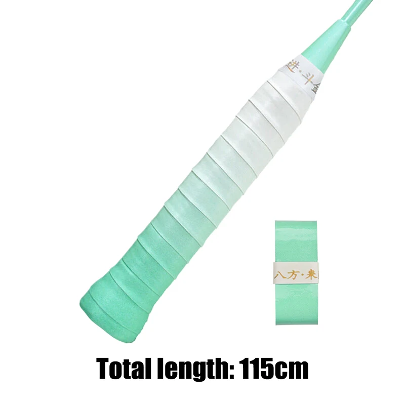 1Pc Gradiënt Overgrip Antislip Zweetabsorberend Badminton Racket Grip Handvat Pu Kronkelende Tape Badminton Accessoires