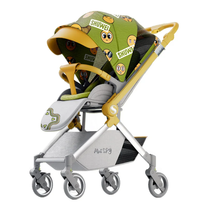 

Newborn baby stroller can sit and lie in both directions, with lightweight folding and high landscape baby umbrella carriage