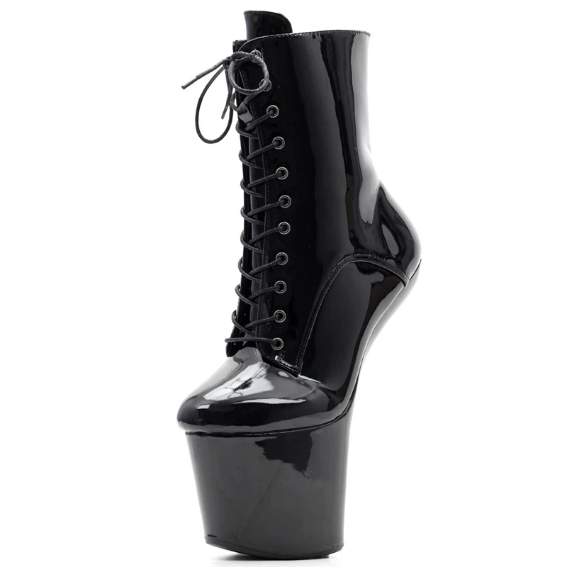 

Women's Ankle Boots Women 20cm Super High Heelless Heel Platform Round Toe Ladies Sexy Fetish Nightclub Footwear Party Shoes