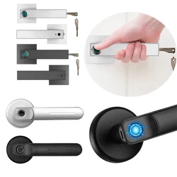 Fingerprint Electronic Zinc Alloy Semiconductor Smart Handle Door Lock Key Electronic Bedroom Sensitive Smart Biometric