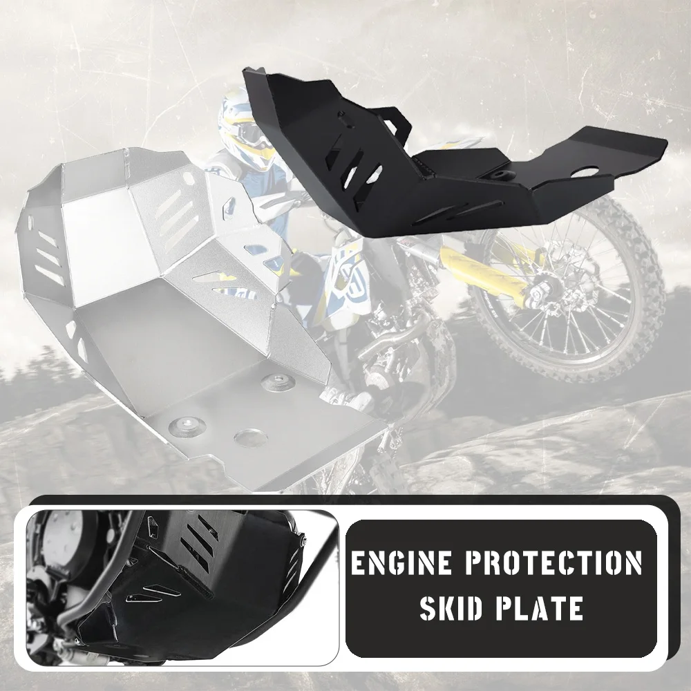 

Motorcycle Chassis Engine Guard Bash Bottom Skid Plate Lower Frame Cover Protector For Kawasaki KLR650 KL650E KLR 650 2008-2023