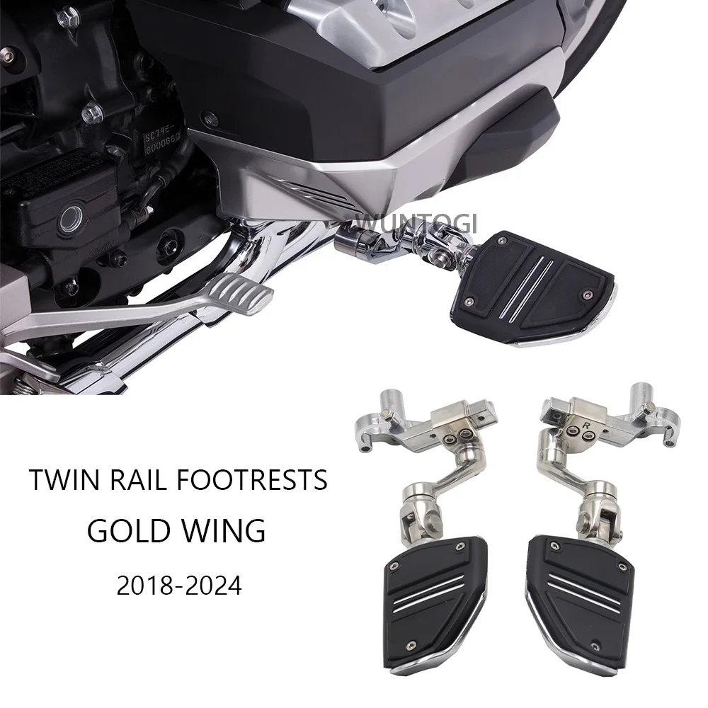 

for HONDA GL1800 Goldwing Twin Rail Footrests Goldwing1800 Accessories F6B GL1800 Tour Goldwing Parts Foot Pegs