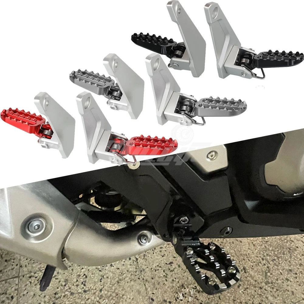 

Motorcycle Folding Rear Foot Pegs Passenger Foot Rest Pedal Footpegs For HONDA X-ADV XADV 750 XADV750 2021 2022 2023 2024 2025
