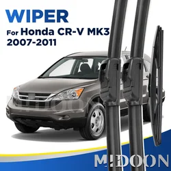 MIDOON Windscreen Wiper Blades For Honda CRV CR-V 2007-2011 3rd Generation Windshield Front Rear Set 2008 2009 2010 26