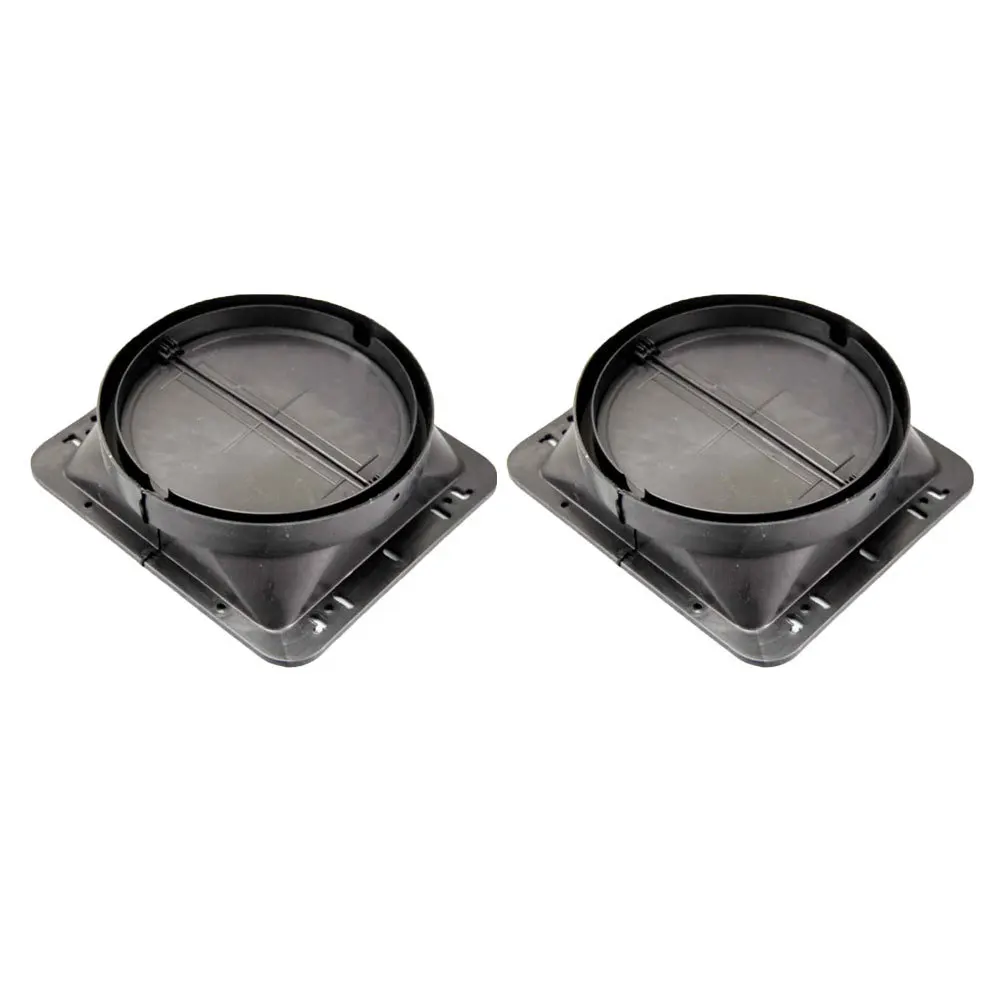 2Pcs Kitchen Ventilator Base 150Mm High-Quality PP Sturdy Range Hood Check Valve Long-Term Use in Home Kitchen Or Commercial