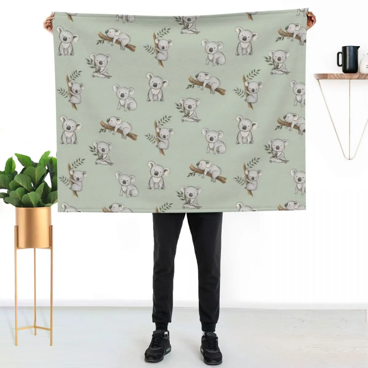 Aussie Animals: Cute Koala Pack Throw Blanket Sofa Quilt christmas gifts Stuffeds Extra Large Throw Retros for winter Blankets