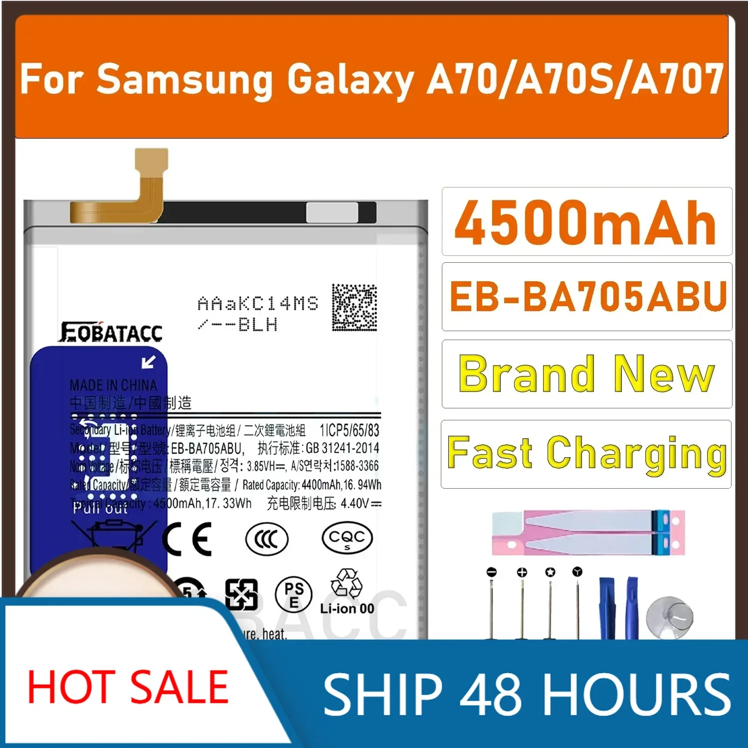 2025 years new EB-BA705ABU  Battery For Samsung A70 A70S/A707
