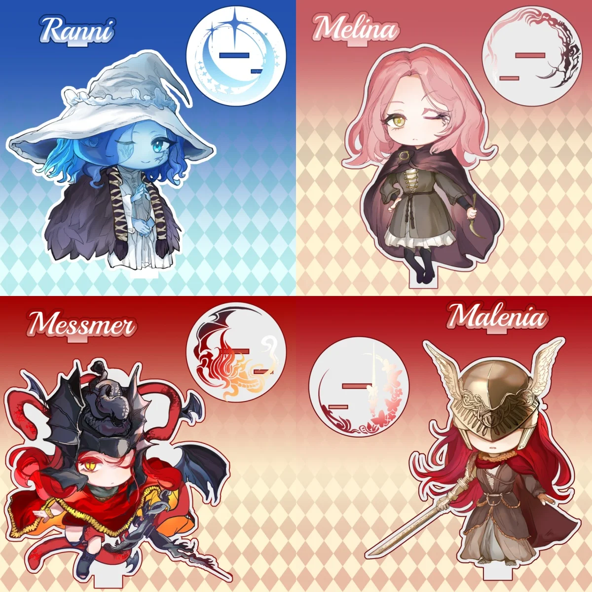 

10CM popular dark fantasy RPG Game Acrylic Stand Model Cosplay Characters Ornament Accessories Goods Collection Christmas Gifts