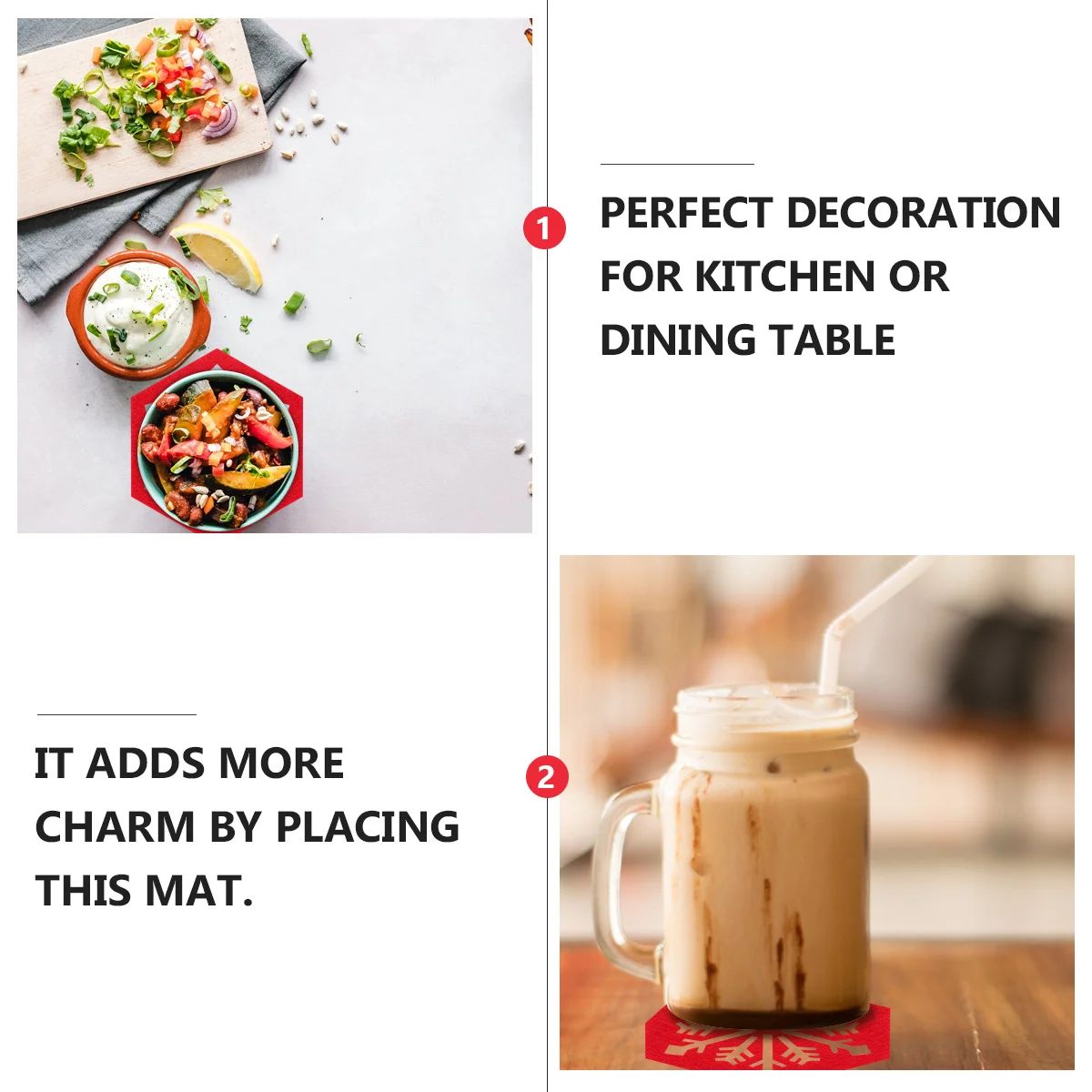 

14 шт. коврики для чашек со снежинками, фетровые термостойкие подставки для кастрюль, изолированные подставки для кухонного стола, изолированные подставки для горячих подушечек