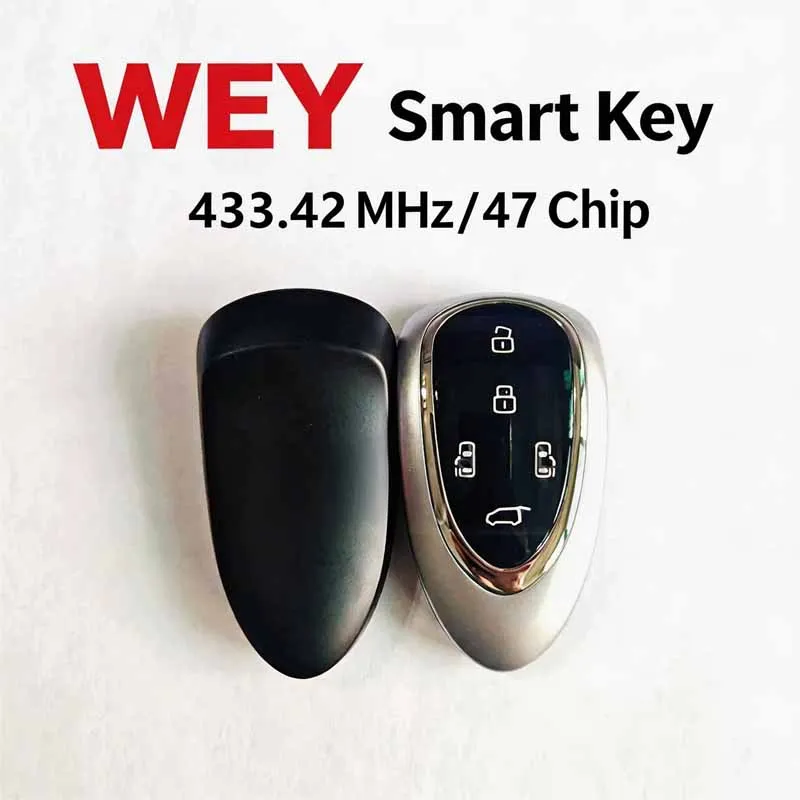 For GWM WEY 80 G9 03 05 07 Coffee 01 02 Gaoshan Latte Lanshan Mocca Smart Remote Replacement Key 433.42MHz Built-in 47 Chip