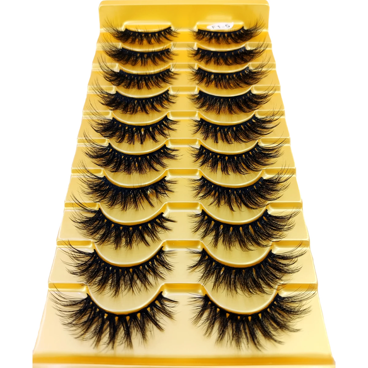 10 Pairs 3D Mink Lashes Natural False Eyelashes Dramatic Volume Fake Lashes Makeup Eyelash Extension Silk Eyelashes