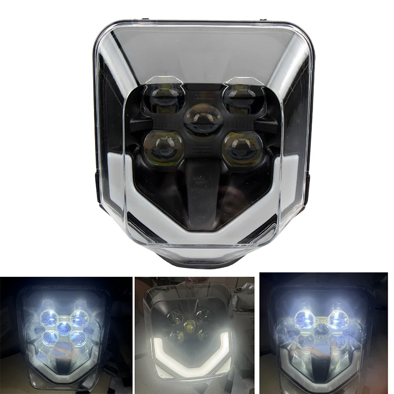 

Motorcycle For Husqvarna 701 Headlight Wick Lamp TE 300 450 2019 FE TC FC 125 250 350 LED Head Light Dirt Pitbike Parts