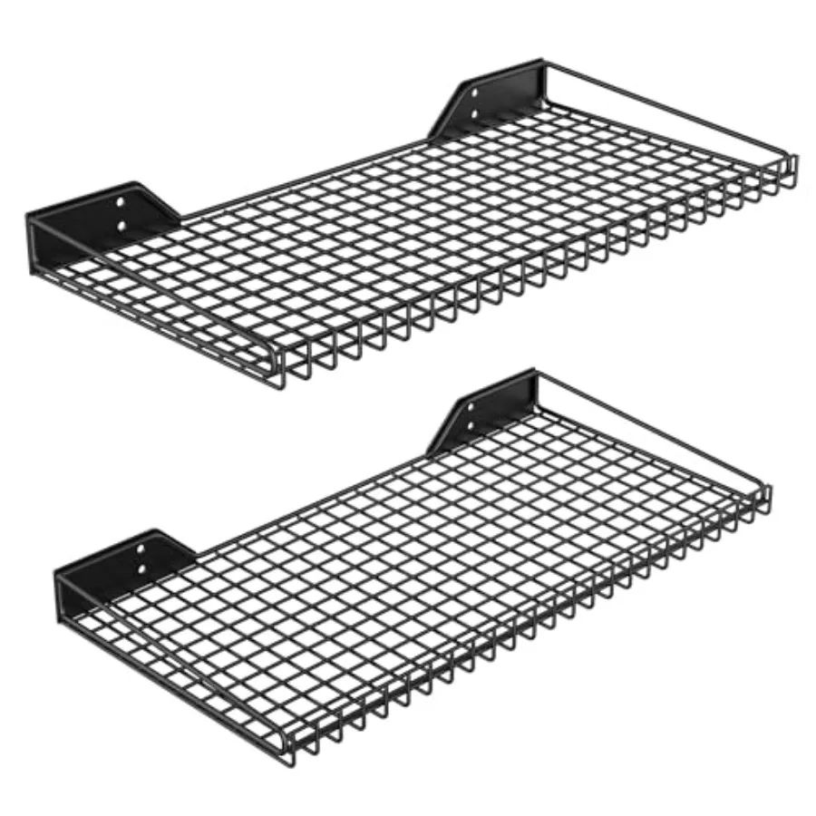 

Настенный органайзер Stora Self для гаража, 2 шт., металлическая полка, сверхпрочный настенный органайзер, подходит для гаражей, 23,5 x 12 дюймов
