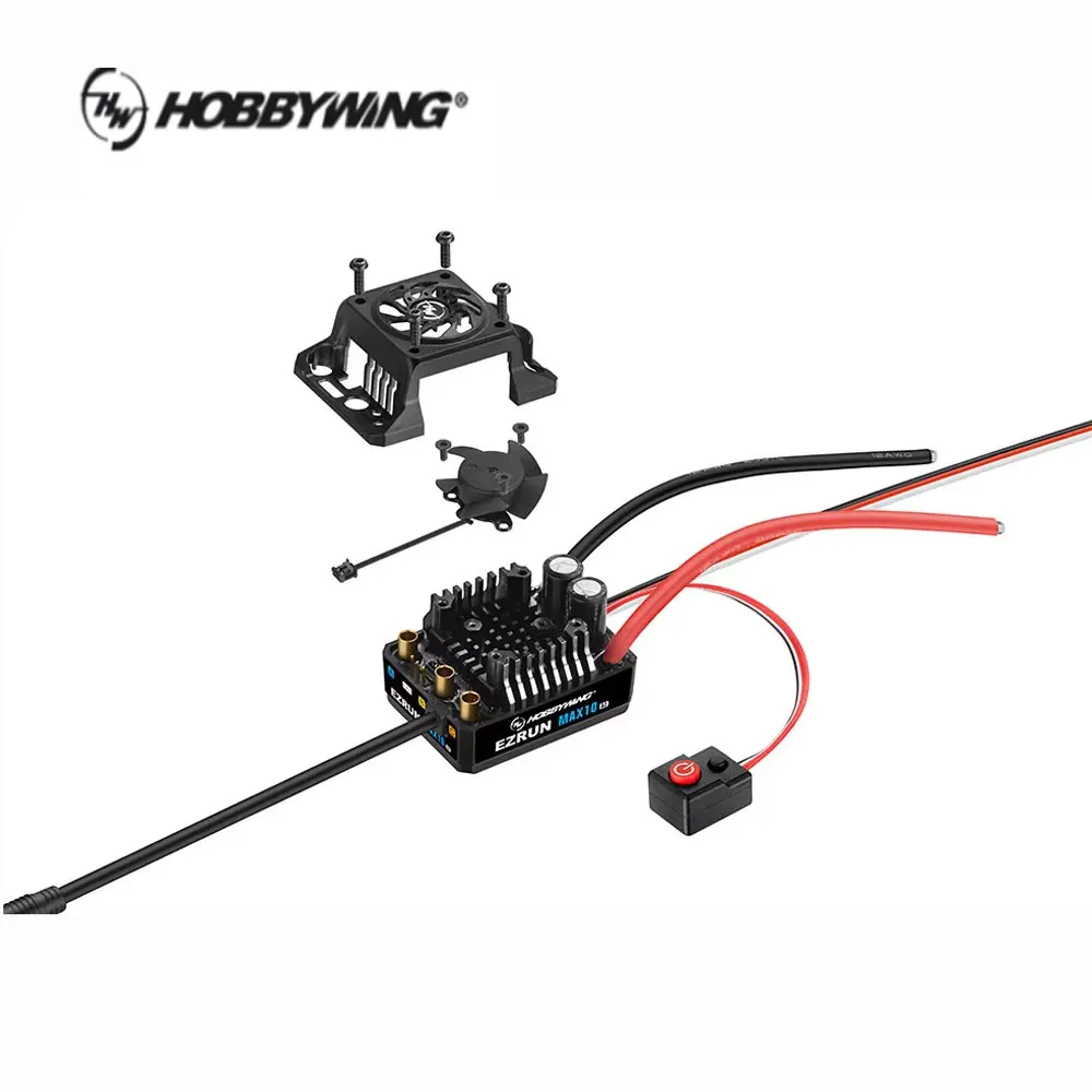 HOBBYWING EZRUN 3652 3665 G3 Sensored Motor + MAX10 G2 80A/140A Waterproof ESC 2-3S Compatible 1/10 RC Vehicle