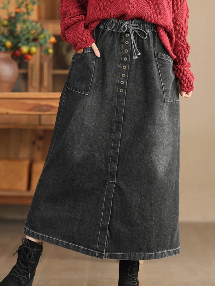 Max LuLu Fashion 2024 gonne di jeans coreane donna primavera Harajuku Classic Elegant Clothes Ladies Vintage Casual Luxury Streetwear