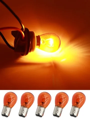 4pcs car 1157 P21/5W BAY15D 1156 P21W BA15S 12v 21W halogen lamp warm white reverse light brake bulb Stop Light Turn Signal DRL
