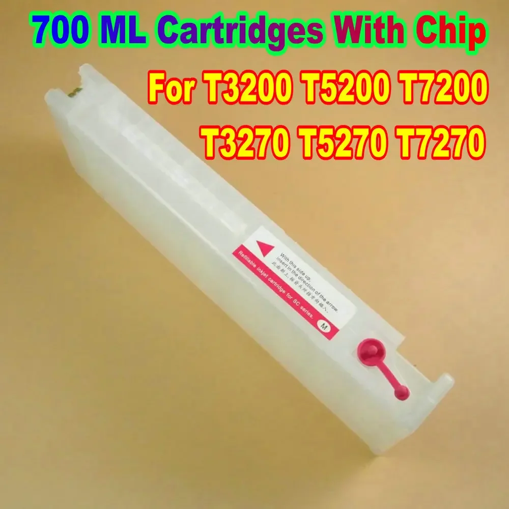 T6941 T6945 700ML Ink Cartridge For Epson T3200 T5200 T7200 T3270 T5270 T7270 T6942 T6943 T6944 Empty Ink Cartridges With Chip