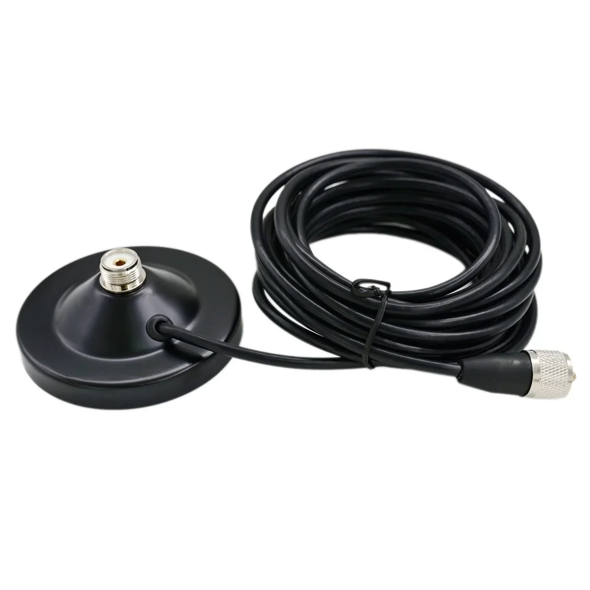 Base de antena móvil, soporte de arranque magnético y Cable Coaxial RG58 de 5 metros y 16,4 pies para accesorio de estación de Radio de coche, techo estable